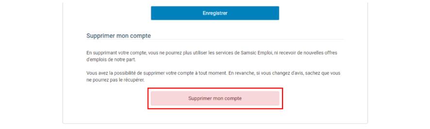 Image 4 Suppression compte Samsic Emploi